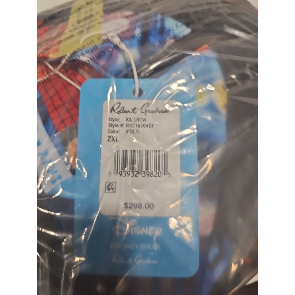 Robert Graham KA CHOW Disney Pixar Jacket Lightning McQueen $298 Large NWT 2XL - Picture 15 of 16